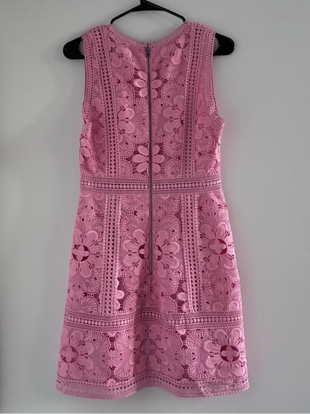 Alice + Olivia Zula Pink Floral Lace Mini Dress - Picture 4 of 4